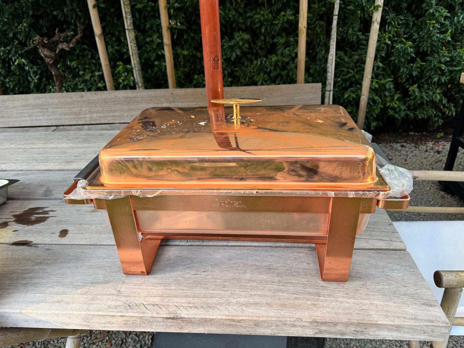 Koperen Chafing Dish - Buffetwarmer - Spring Switserland, Ophalen, Nieuw in verpakking, Overige typen