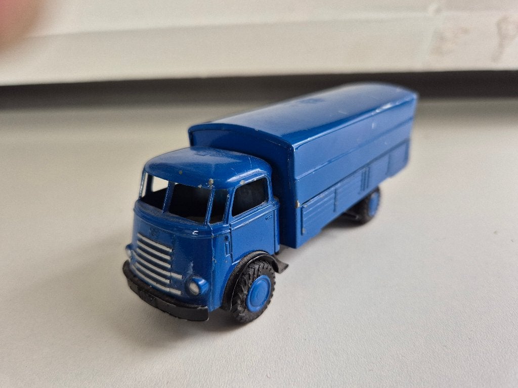 Lion Car  Daf 6 streper Blauw., Hobby en Vrije tijd, Ophalen of Verzenden, Gebruikt, Bus of Vrachtwagen, Lion Toys