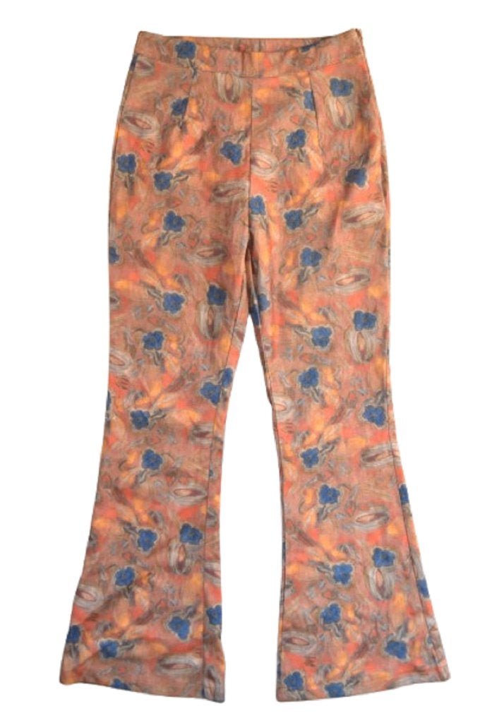 Cider fluwelen broek, pantalon, flowers, roze, Mt. S, Verzenden, Zo goed als nieuw, Roze, Maat 36 (S)