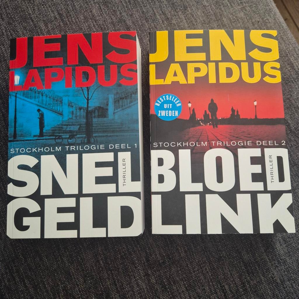 Jens Lapidus - Snel Geld & Bloedlink (Stockholm Trilogie), Ophalen of Verzenden