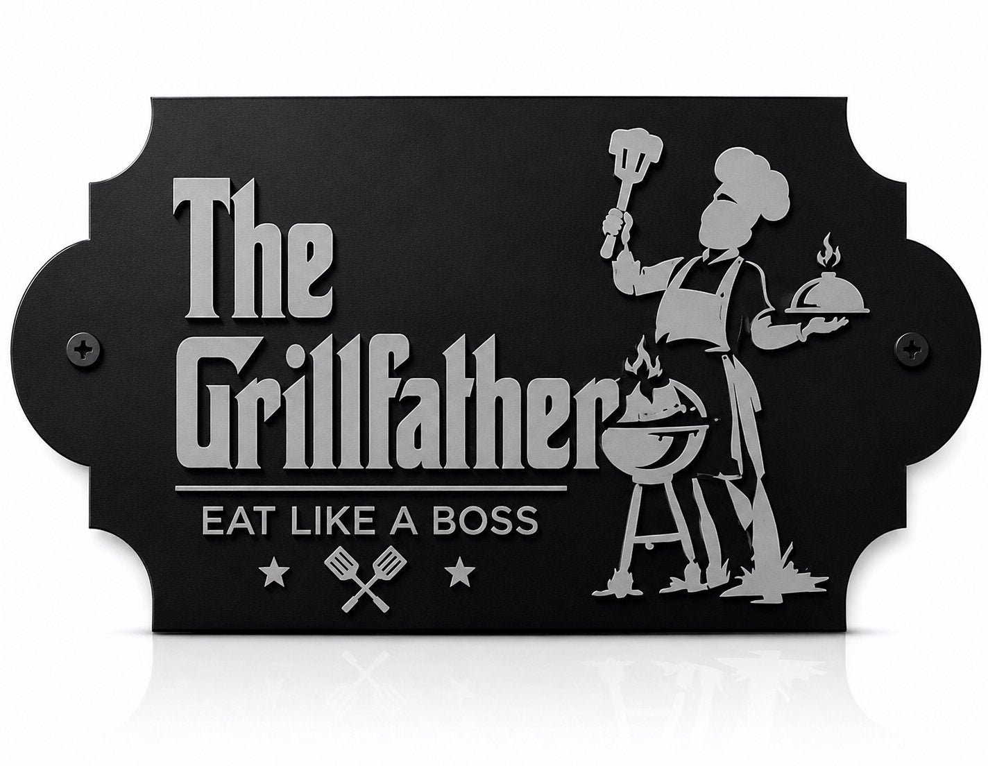 The Grillfather BBQ Wanddecoratie – Vaderdag Cadeau – MDF, BT home, Bornerbroeksestraat 316, Btzakelijk8@gmail.com, Nieuw