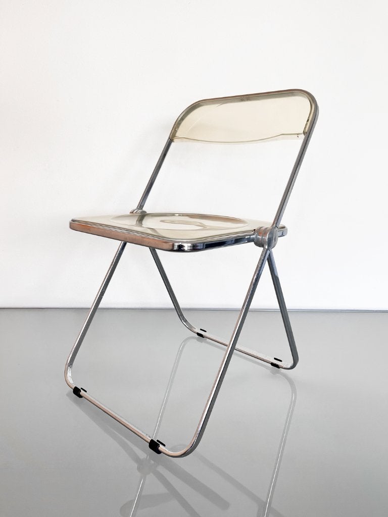 Vintage Anonima Castelli Plia Klapstoel, Ophalen of Verzenden, Gebruikt, Bruin, Eén