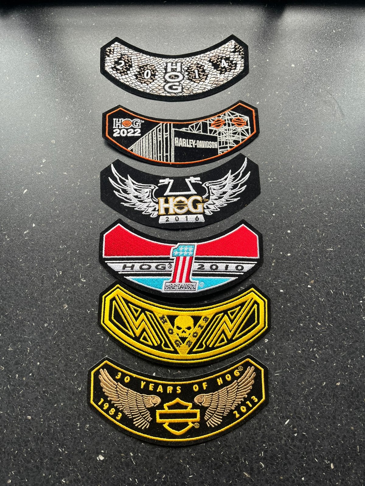 Harley davidson HOG patches nieuw, Motoren, Ophalen of Verzenden