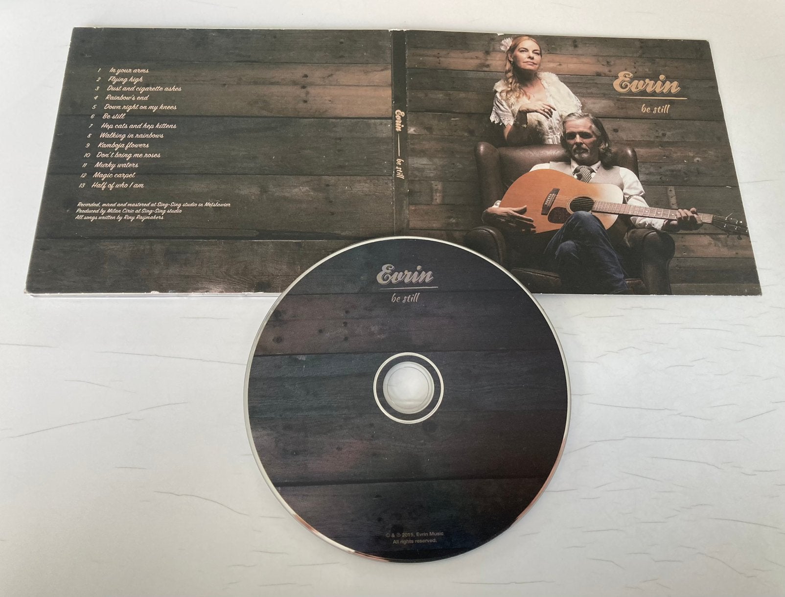 Evrin - Be still (digipak, gesigneerd), Ophalen of Verzenden, Zo goed als nieuw, Digipak