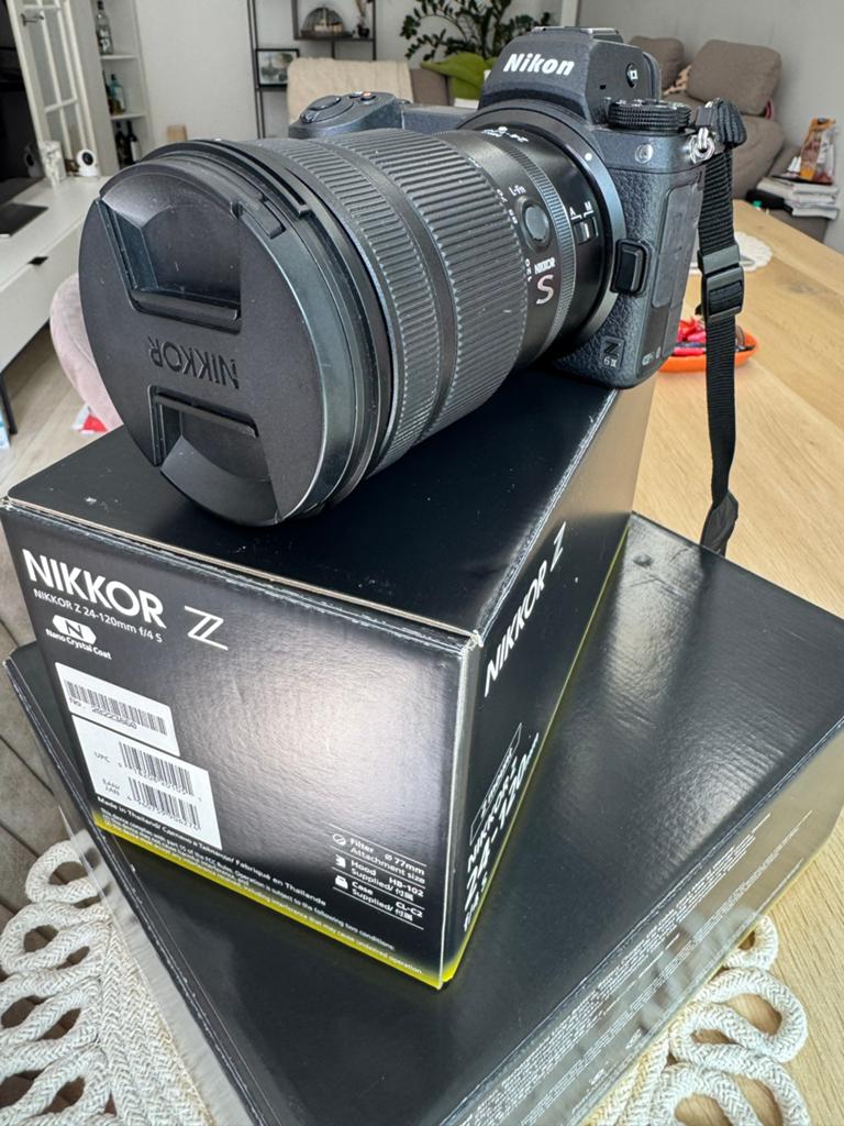 Nikon6 Z 2camera met NIKKOR Z 24-120mm f/4 S lens + rugzak, Spiegelreflex, Ophalen of Verzenden, Zo goed als nieuw, Nikon