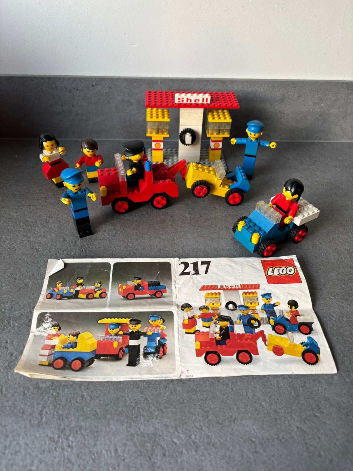 Lego Vintage 217 Shell station, Ophalen of Verzenden, Gebruikt