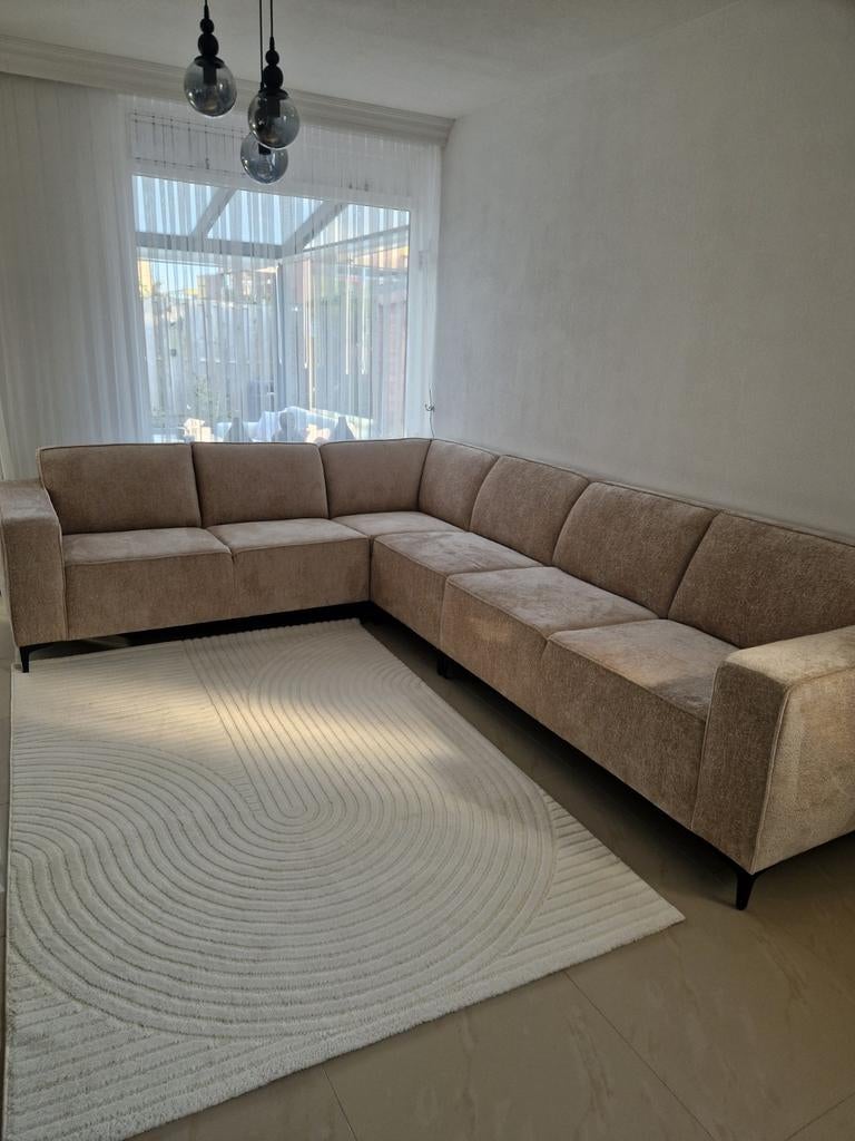 Mooie hoekbank 6 maanden oud., Huis en Inrichting, Banken | Complete zithoeken, Ophalen of Verzenden