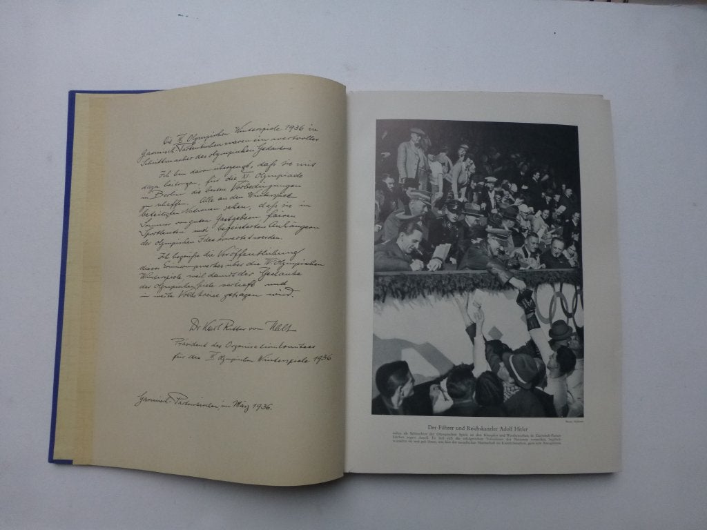 Plaatjesalbum Olympia 1936 Garmisch-Partenkirchen (Uit 1936), Boeken, Ophalen of Verzenden, Gelezen, Plaatjesalbum
