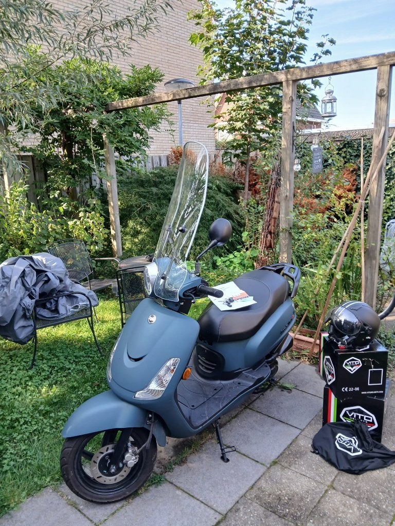 Sym Fiddle ll Scooter (elegante dames opgelet!), Fietsen en Brommers, Ophalen, SYM, Maximaal 45 km/u, 49 cc