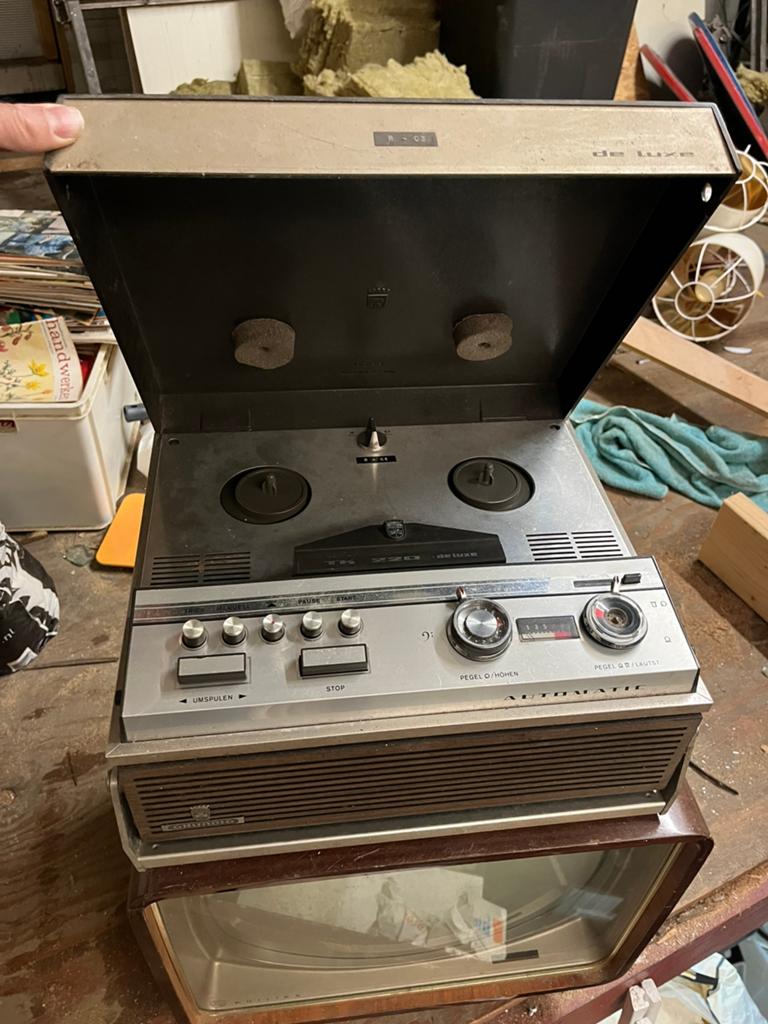 Grundig bandrecorder, Ophalen of Verzenden, Bandrecorder, Met stofkap