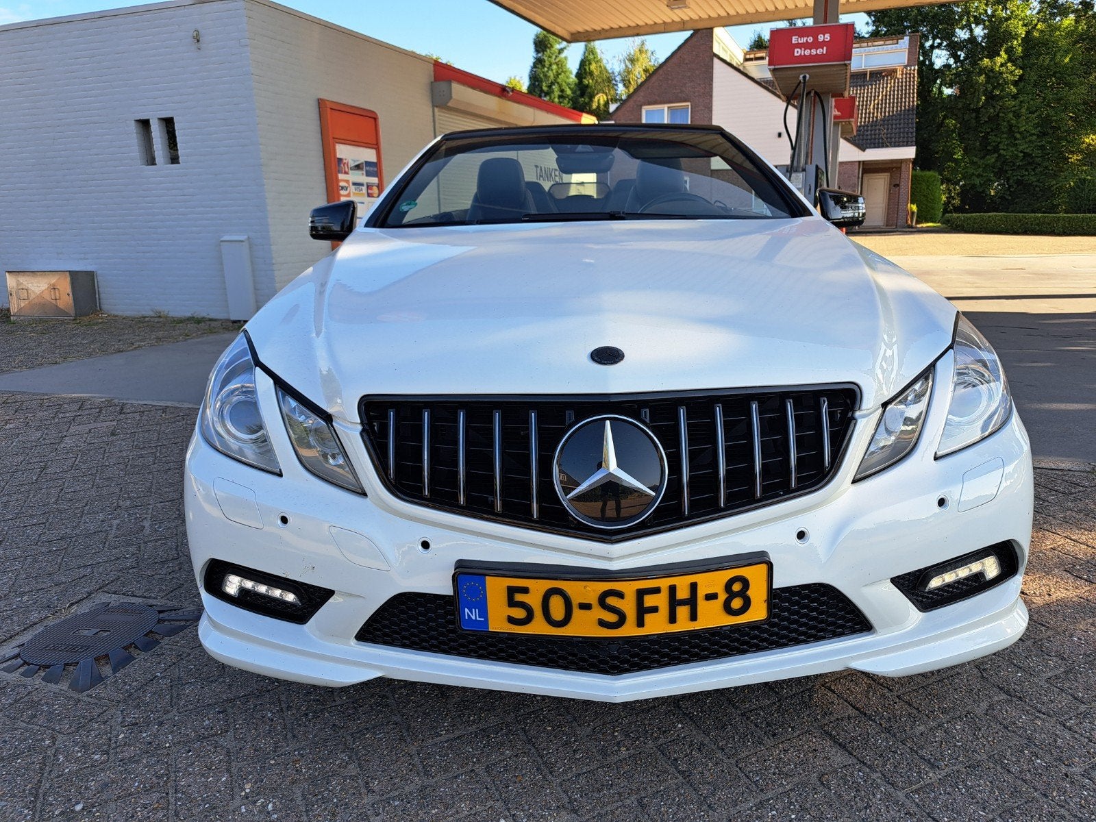 mercedes e klasse 350 cgi v6 benzine amg,night edition, Auto's, Automaat, Zwart, Cabriolet, Wit