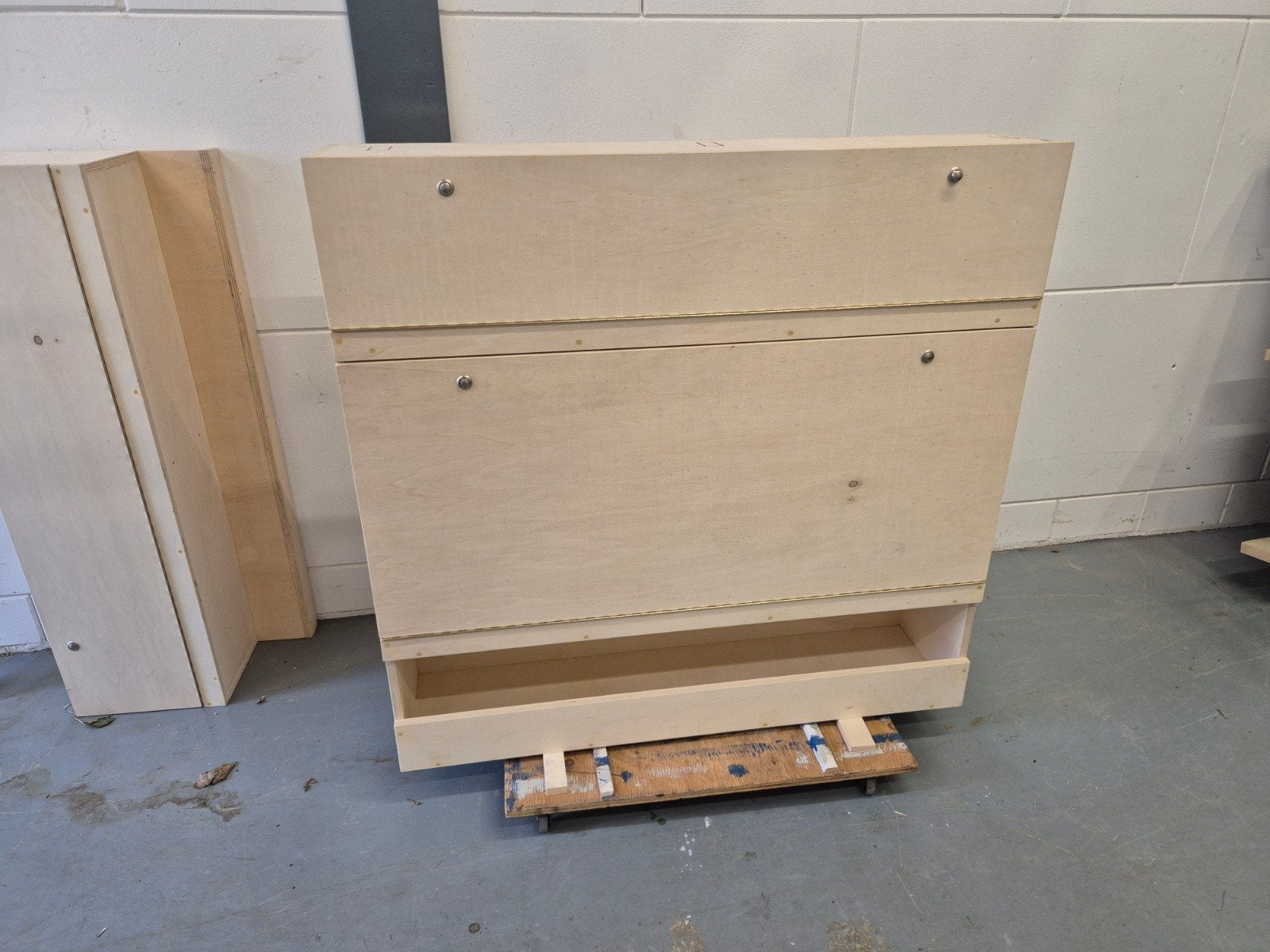Kastjes en plafond tbv buscamper, Ophalen