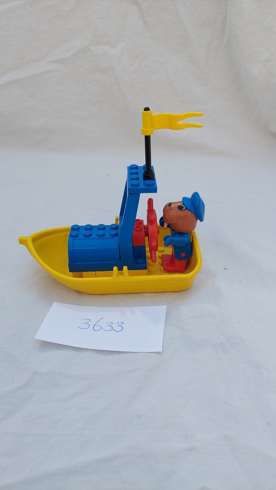 LEGO Fabuland 3633 Bever Bootje met Bever Figuur, Ophalen of Verzenden, Gebruikt, Overige merken