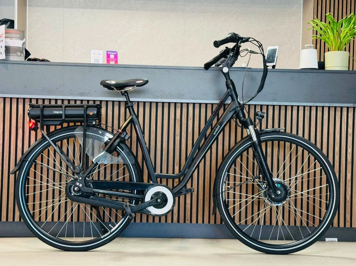 Amslod Newton LX Elektrische Fiets Dames Zwart 58cm, Fietsen en Brommers, Gebruikt, -, -, -