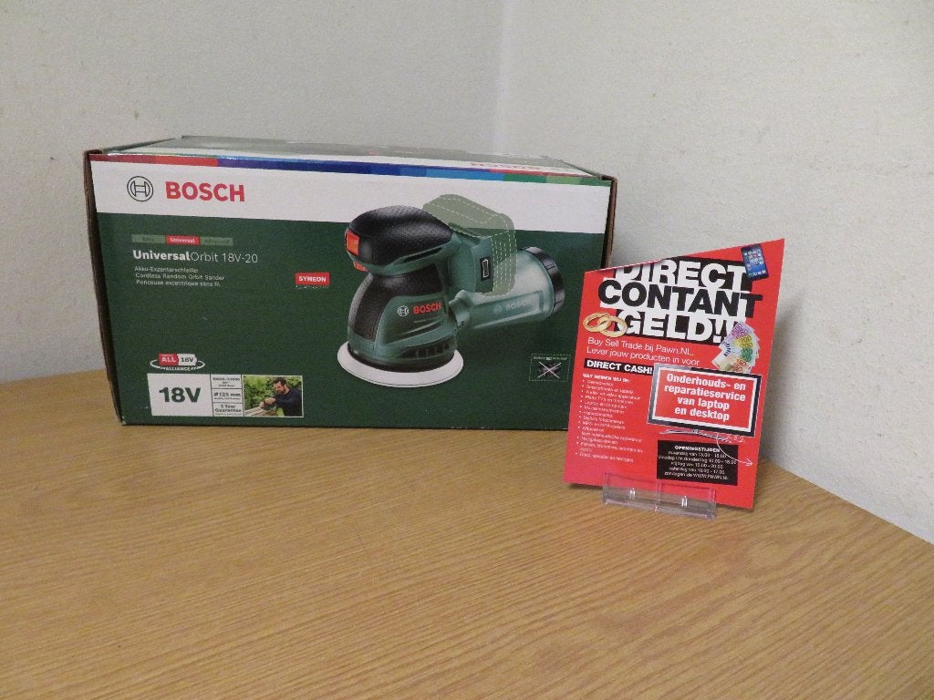 Bosch UniversalOrbit 18V-20 accu excentrische schuurmachine, Doe-het-zelf en Verbouw, Gereedschap | Schuurmachines, Nieuw, Vlakschuurmachine