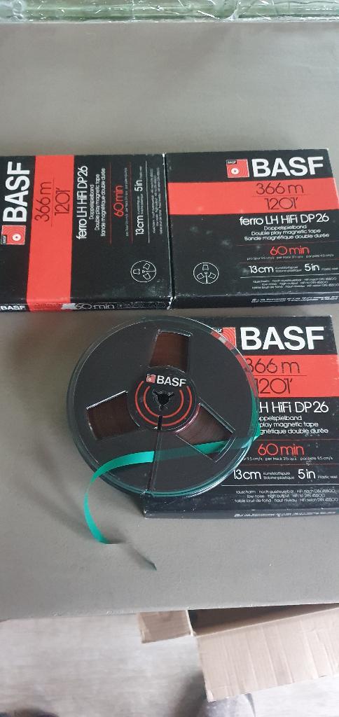 Basf Ferro LH HiFi DP 26 60 min + LH HiFi LP35 45 min tape, Ophalen of Verzenden, Gebruikt