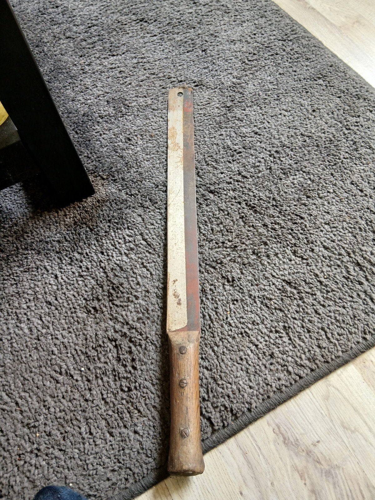 Vintage kapmes met houten handvat, Ophalen of Verzenden