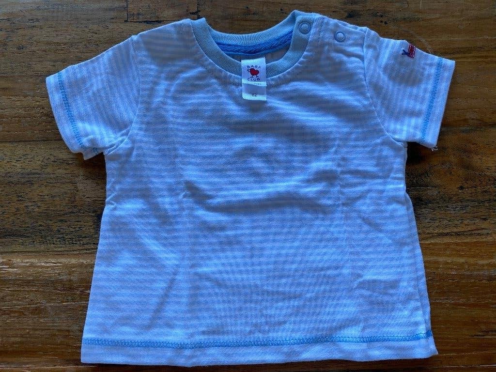 Nieuw blauw wit gestreept t-shirt Baby Club maat 62, Kinderen en Baby's, Jongetje of Meisje, Nieuw, Ophalen of Verzenden, Baby Club