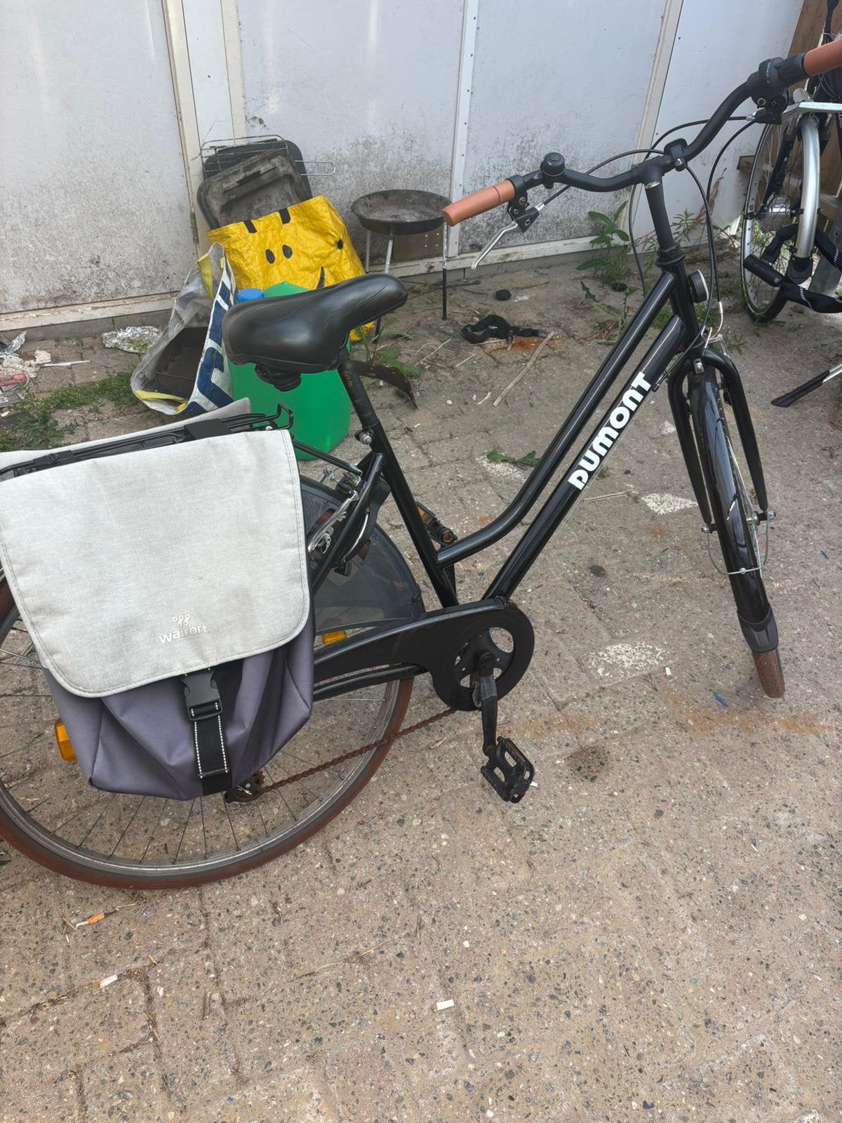Dumont Stadsfiets met 6 versnellingen en fietstassen, Velgrem, Versnellingen, Ophalen, Overige merken