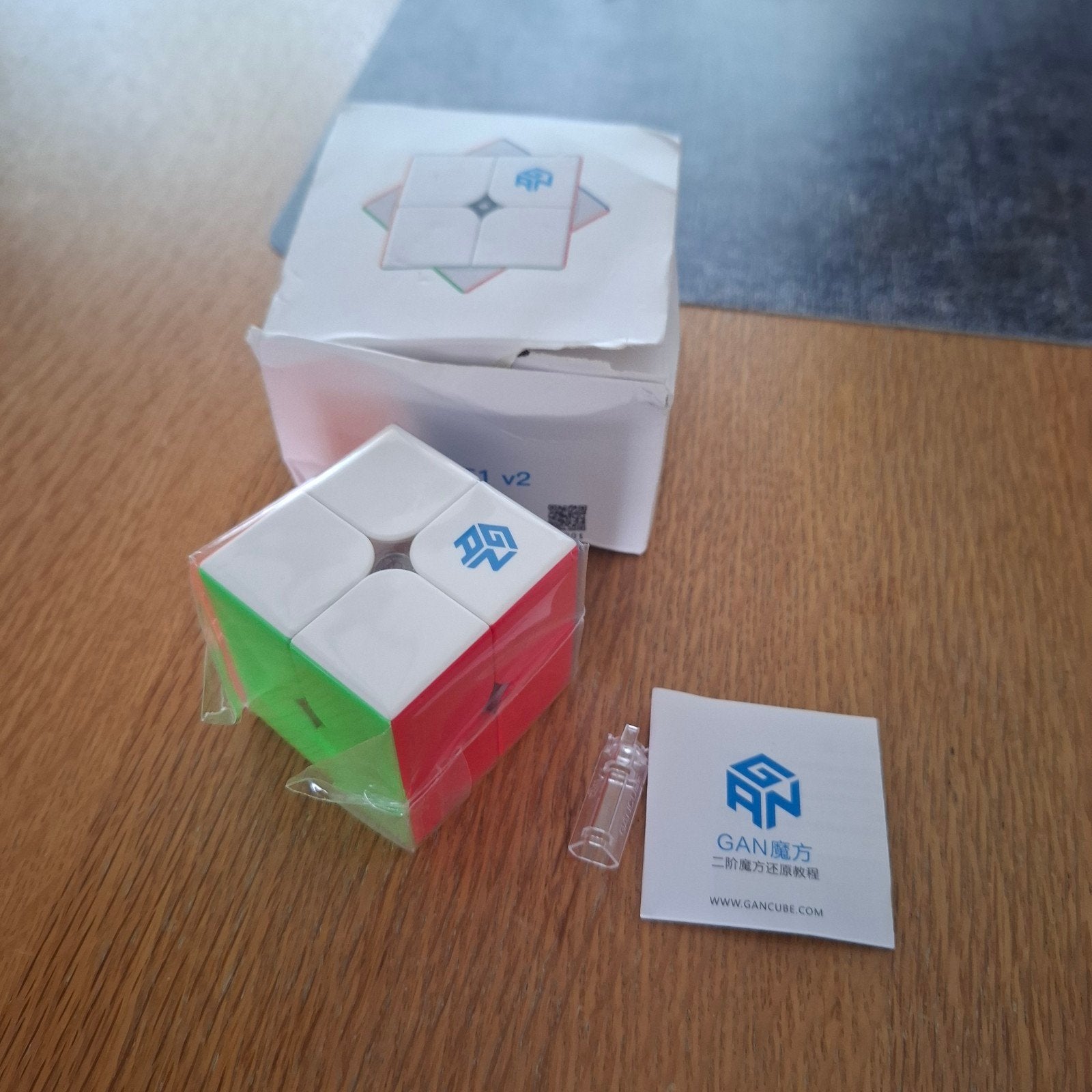 GAN 251 V2 2x2 Speedcube Rubik's Kubus, Ophalen, Minder dan 500 stukjes, Nieuw, Rubik's of 3D-puzzel