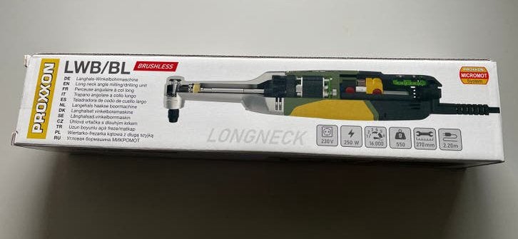 Proxxon LWB/BL Haakse Boormachine  (z.g.a.n), Boormachine, Variabele snelheid, Verzenden, Zo goed als nieuw