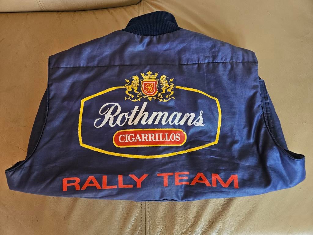 Rothmans Racing Rally Team Bodywarmer vintage, Ophalen of Verzenden, Blauw