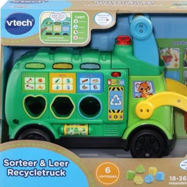 VTech Sorteer en Leer Recycletruck - Educatief Speelgoed, Ophalen, Gebruikt, Elektronica, Met geluid