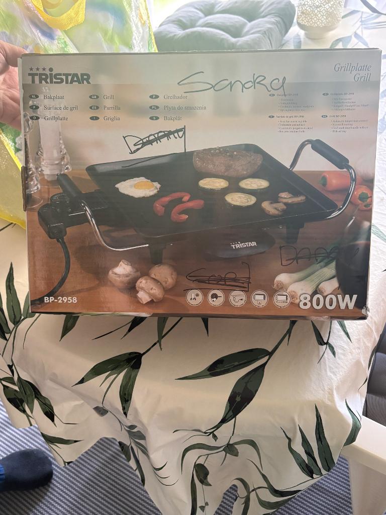 BAKPLAAT HANDIG FORMAAT!, Witgoed en Apparatuur, Grillplaten, Ophalen, Gebruikt, Tafelgrill