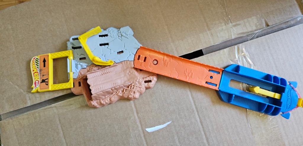 Hot Wheels Construction Mayhem Baan & Lanceerder, Racebaan, Zelf te bouwen, Ophalen of Verzenden, Zo goed als nieuw