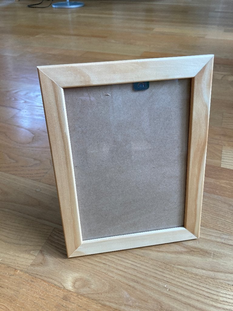 Fotolijst blank hout voor foto van 17x12 cm., Ophalen of Verzenden, Zo goed als nieuw, Standaard fotolijst, Hout