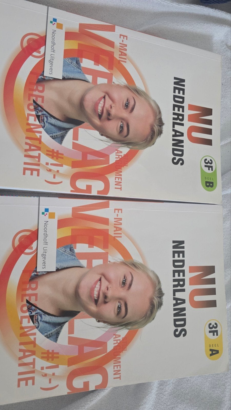 NU Nederlands 3F deel A en B - Noordhoff Uitgevers, Ophalen of Verzenden, Nederlands, Overige niveaus, Onbekend
