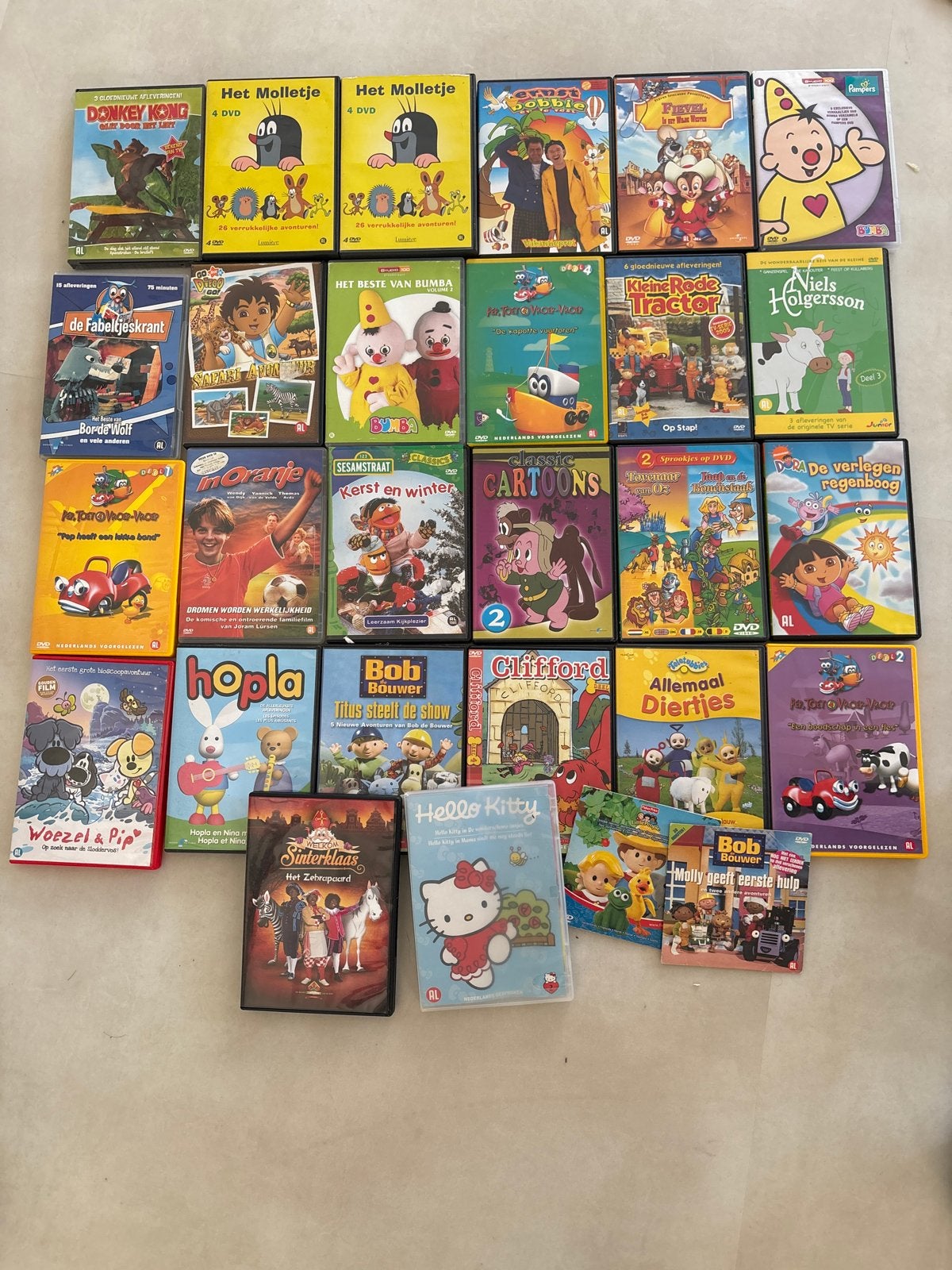 Grote collectie kinder-DVD's - Diverse titels, Ophalen, Gebruikt, Animatie, Alle leeftijden