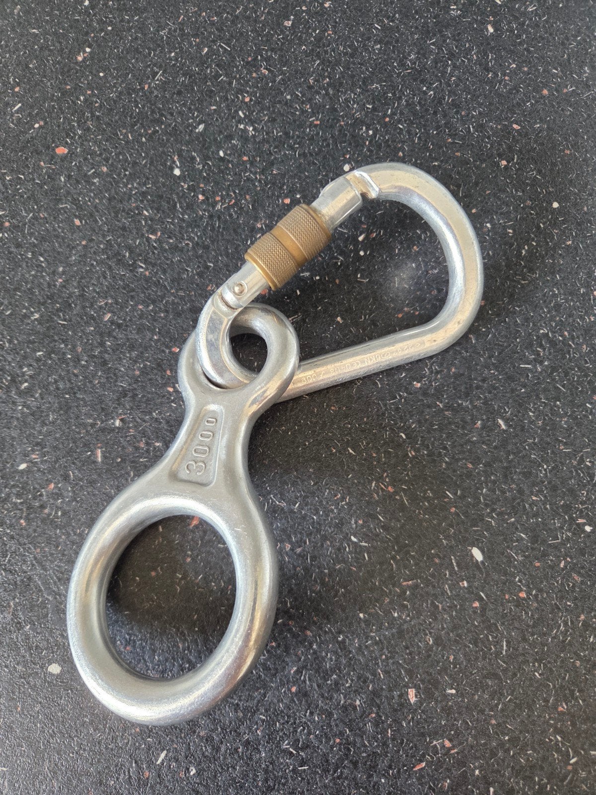 Abseilacht Simond en karabiner Stubai, Ophalen of Verzenden, Gebruikt, Klimsport-accessoire