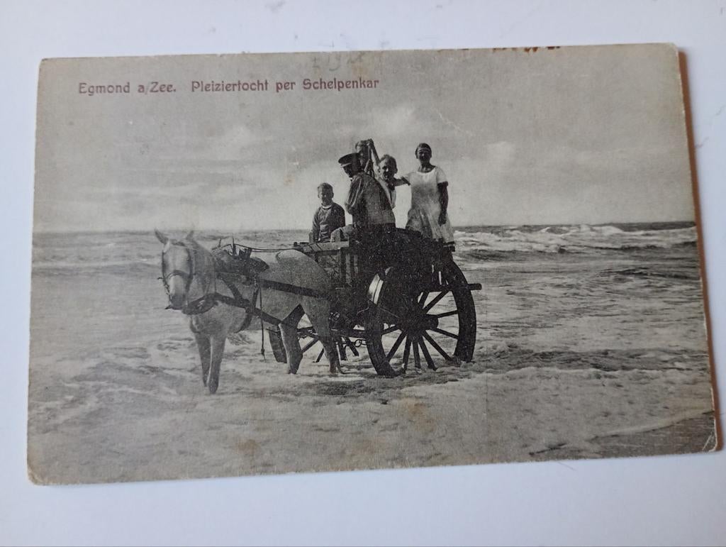 Egmond aan Zee Schelpenkar 1929, Ophalen of Verzenden, 1920 tot 1940, Gelopen, Noord-Holland