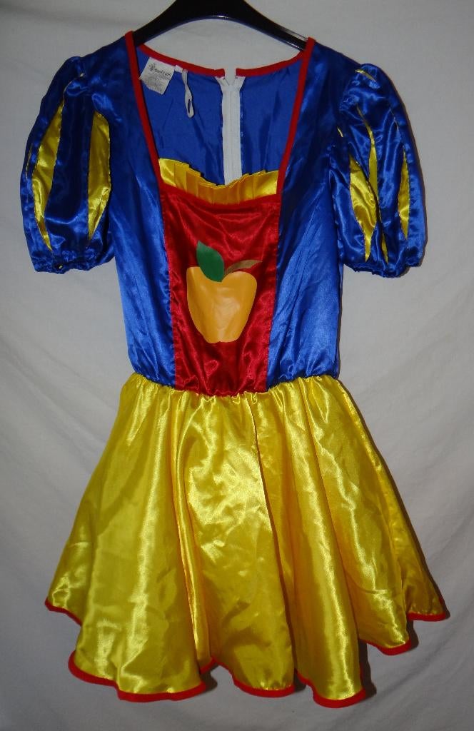 Leuke rood/geel/blauw SNEEUWWITJE jurk, Ophalen, Carnaval, Kleding, Maat 36 (S)