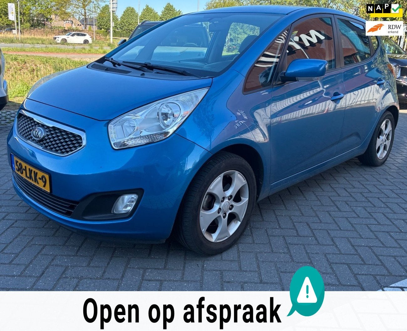 Kia Venga 1.4 CVVT X-ecutive AIRCO TREKHAAK HOGE INSTAP NAP, Auto's, Kia, Voorwielaandrijving, Euro 5, Gebruikt, Zwart