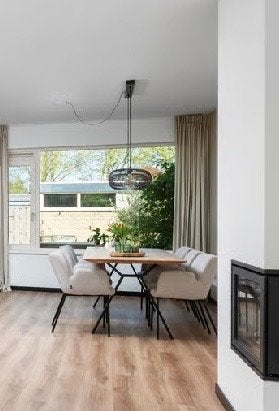 Lange eettafel (220x90 cm), Huis en Inrichting, Tafels | Eettafels, Ophalen, Eikenhout, 200 cm of meer, 50 tot 100 cm