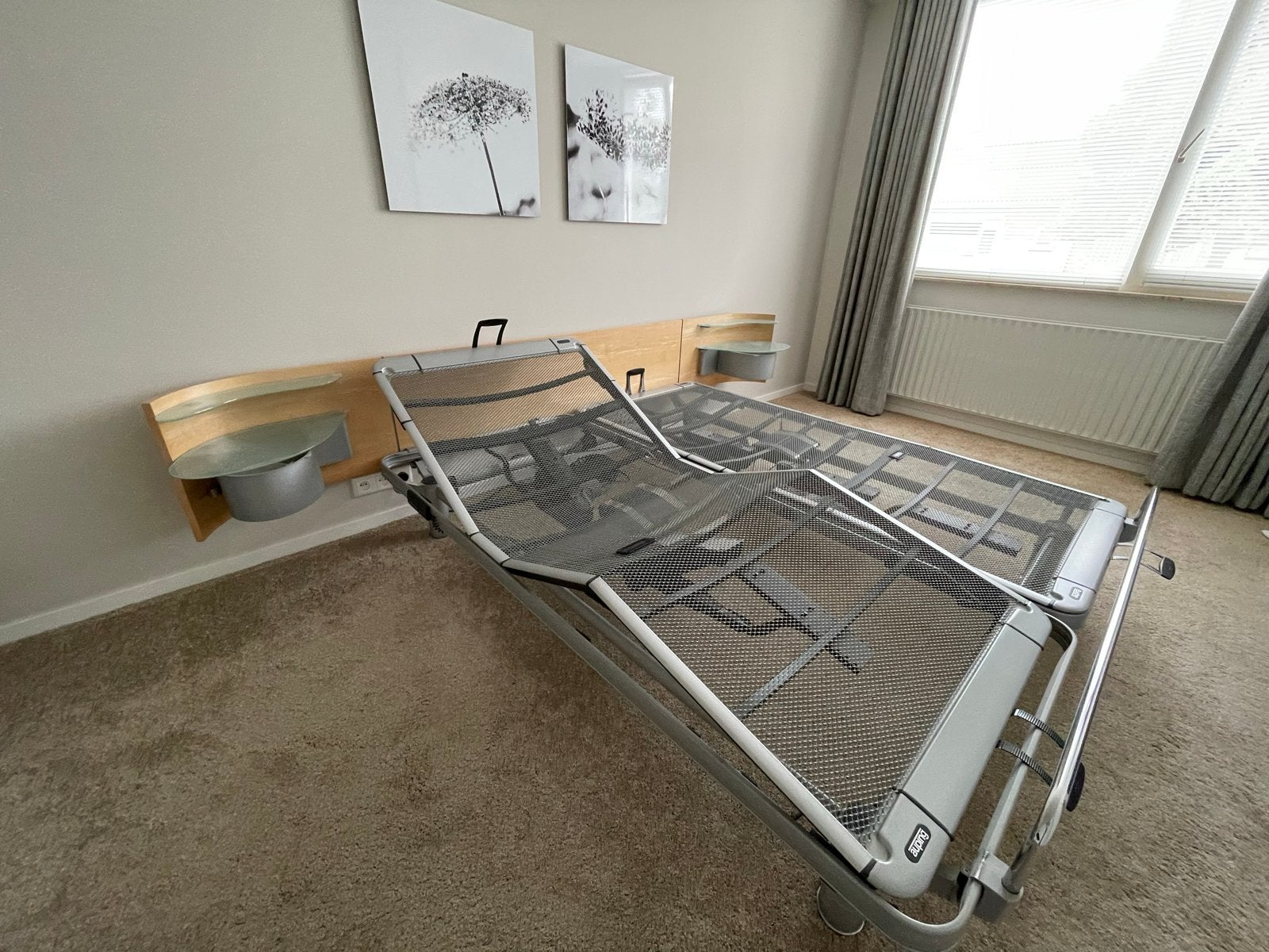 Elektrisch verstelbaar 2-persoons Auping bed 180x 200 cm, Huis en Inrichting, Slaapkamer | Bedden, Ophalen, Tweepersoons, 180 cm