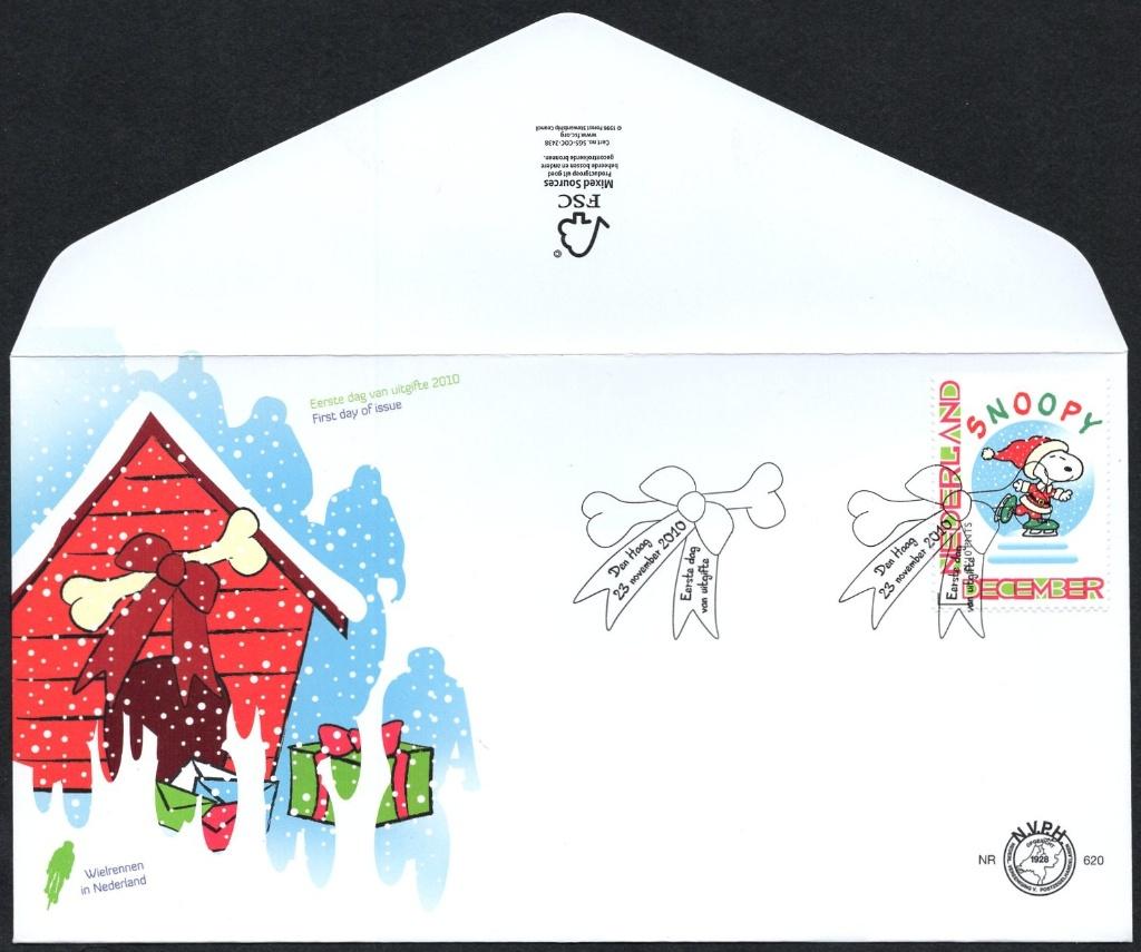 E620 - persoonlijke decemberzegel 2010 - Snoopy, Postzegels en Munten, Verzenden, Onbeschreven, Nederland