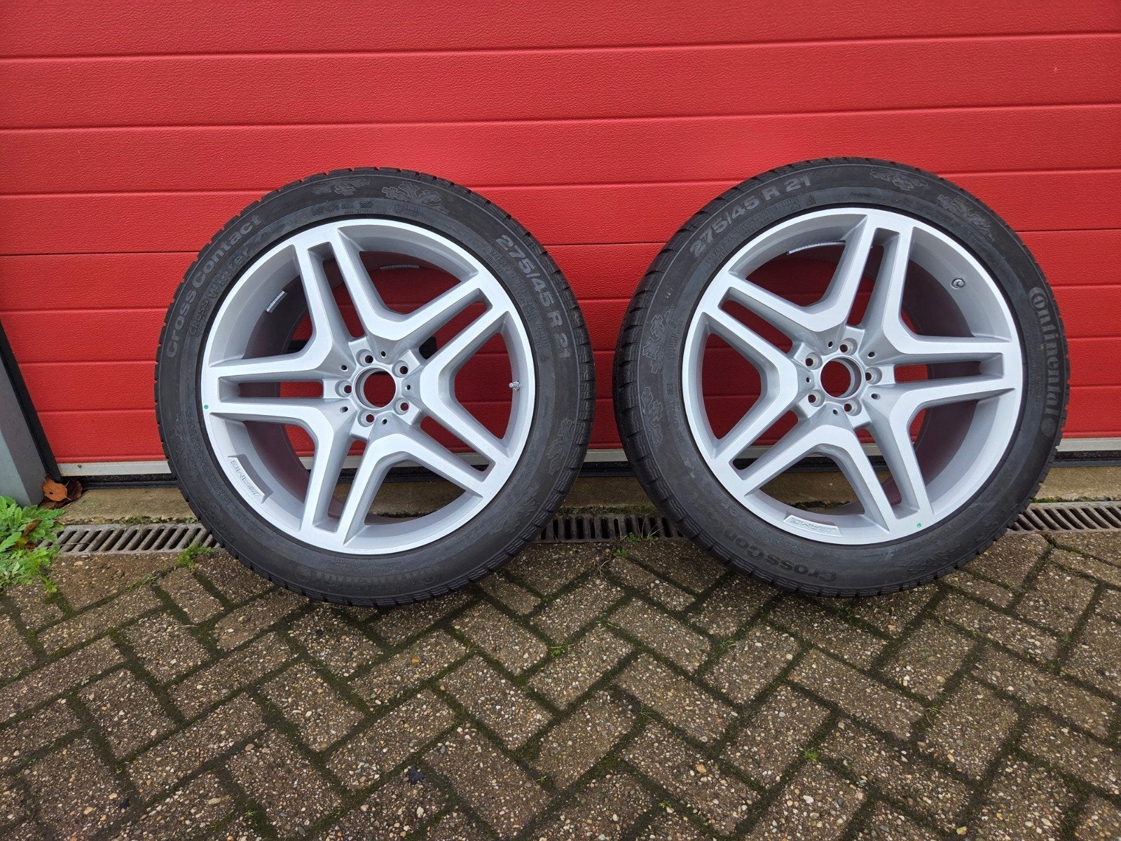 2 Nieuwe velgen met winterbanden Mercedes GL type 166 21inch, Ophalen, 275 mm, Banden en Velgen, Nieuw