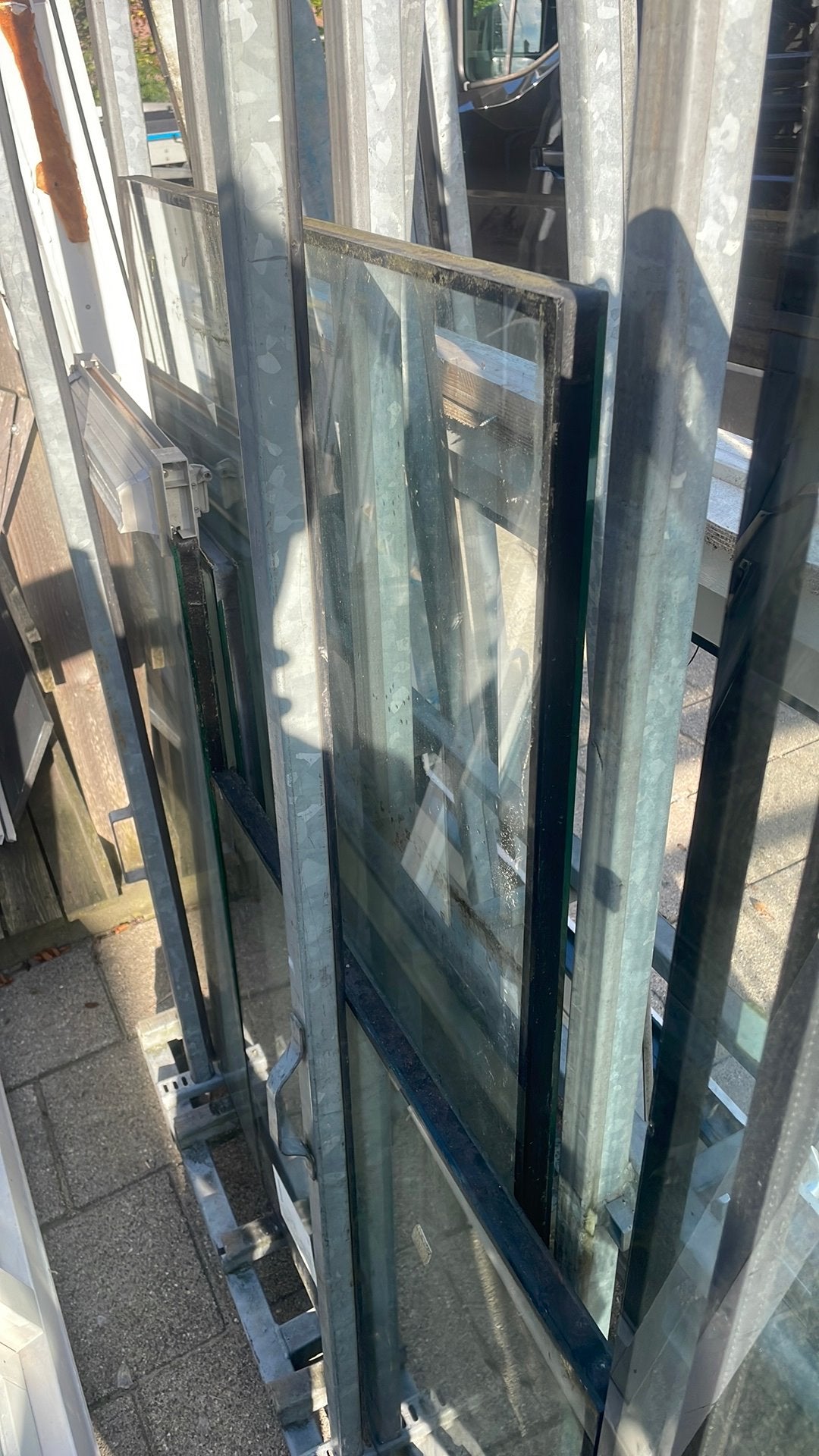 Hardhouten raamkozijn 100x156, Raamkozijn, Zo goed als nieuw, 75 tot 150 cm, Hout