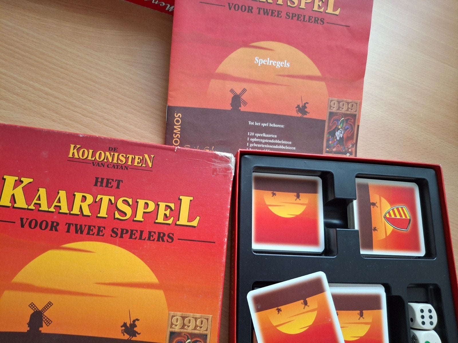 Kolonisten van Catan: Het Kaartspel voor Twee Spelers, Een of twee spelers, Ophalen of Verzenden, Gebruikt, 999 Games