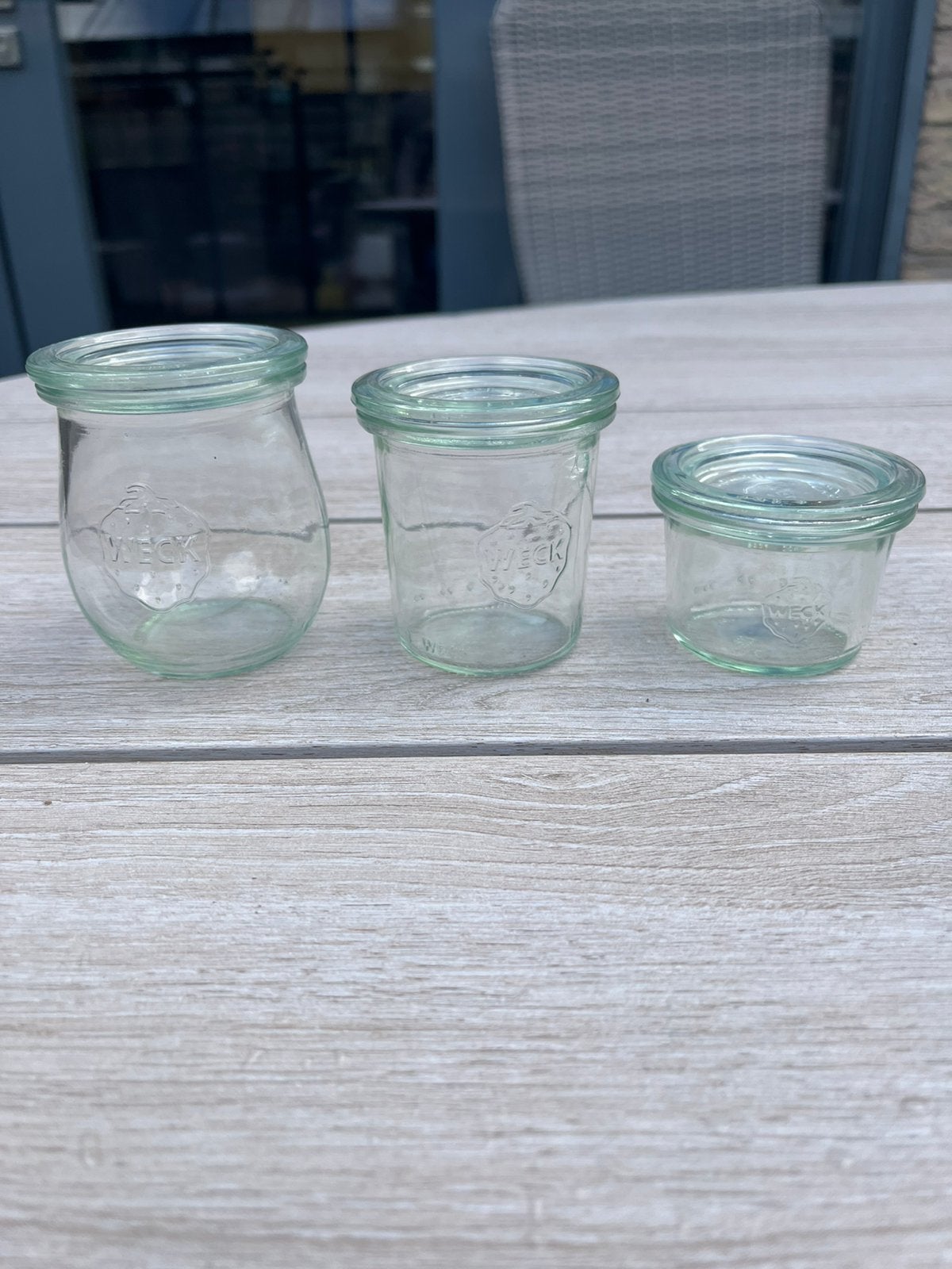 Weck glas incl. deksel, Ophalen, Zo goed als nieuw