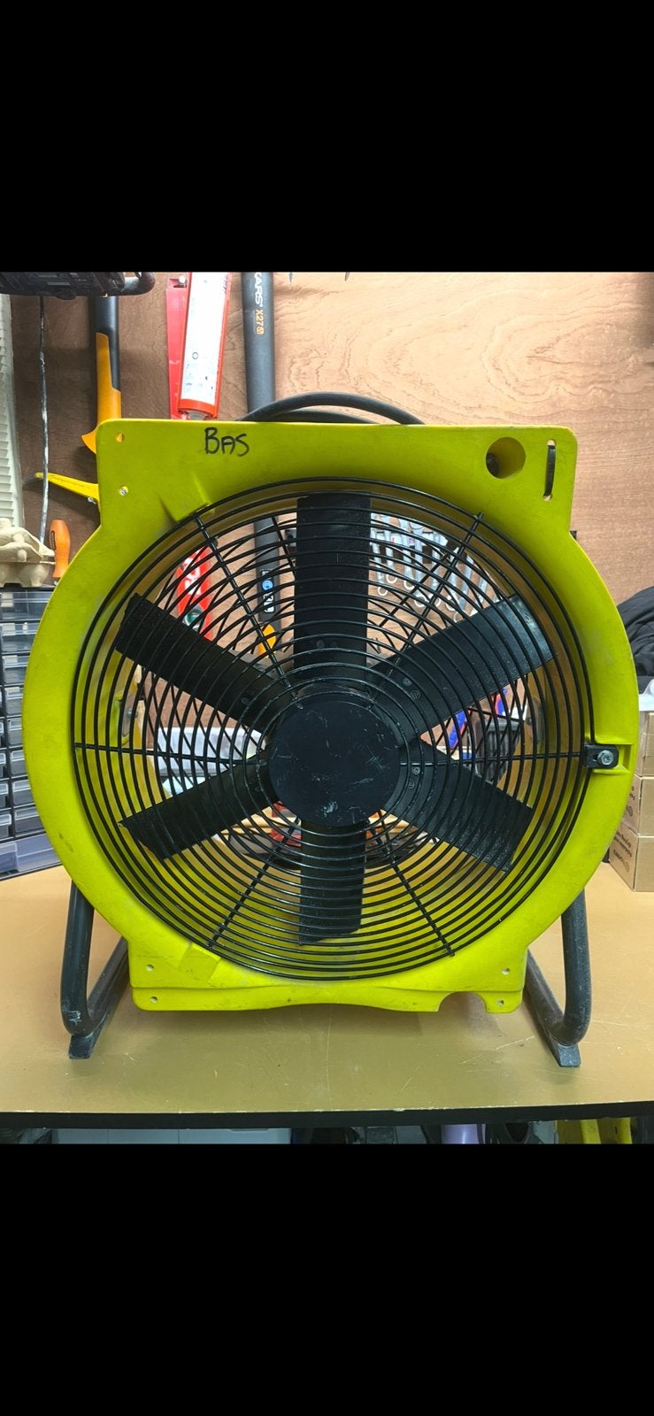 Bouwventilator te huur, Doe-het-zelf en Verbouw, Ophalen, Zo goed als nieuw, Ventilator
