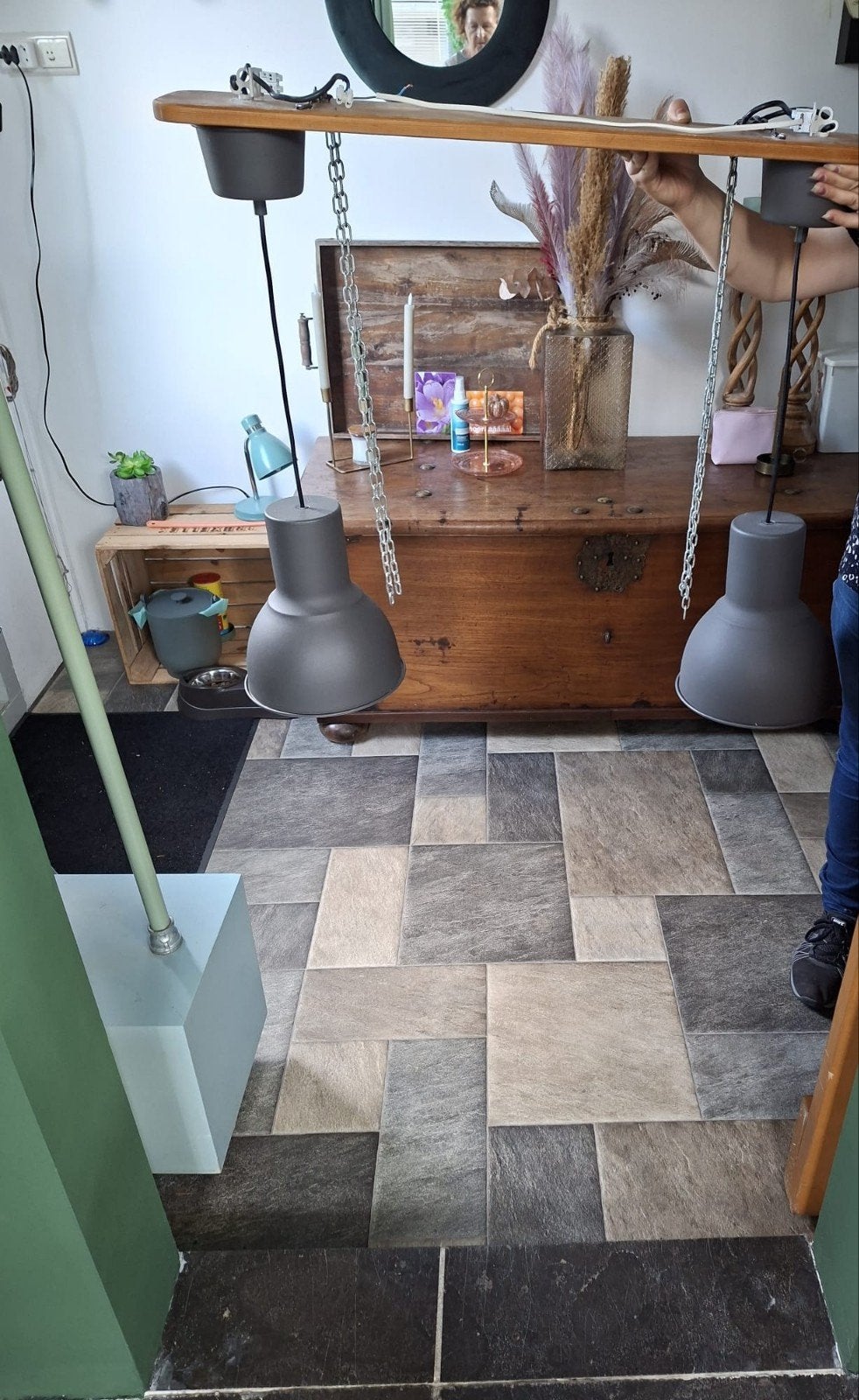 Hanglamp, Ophalen