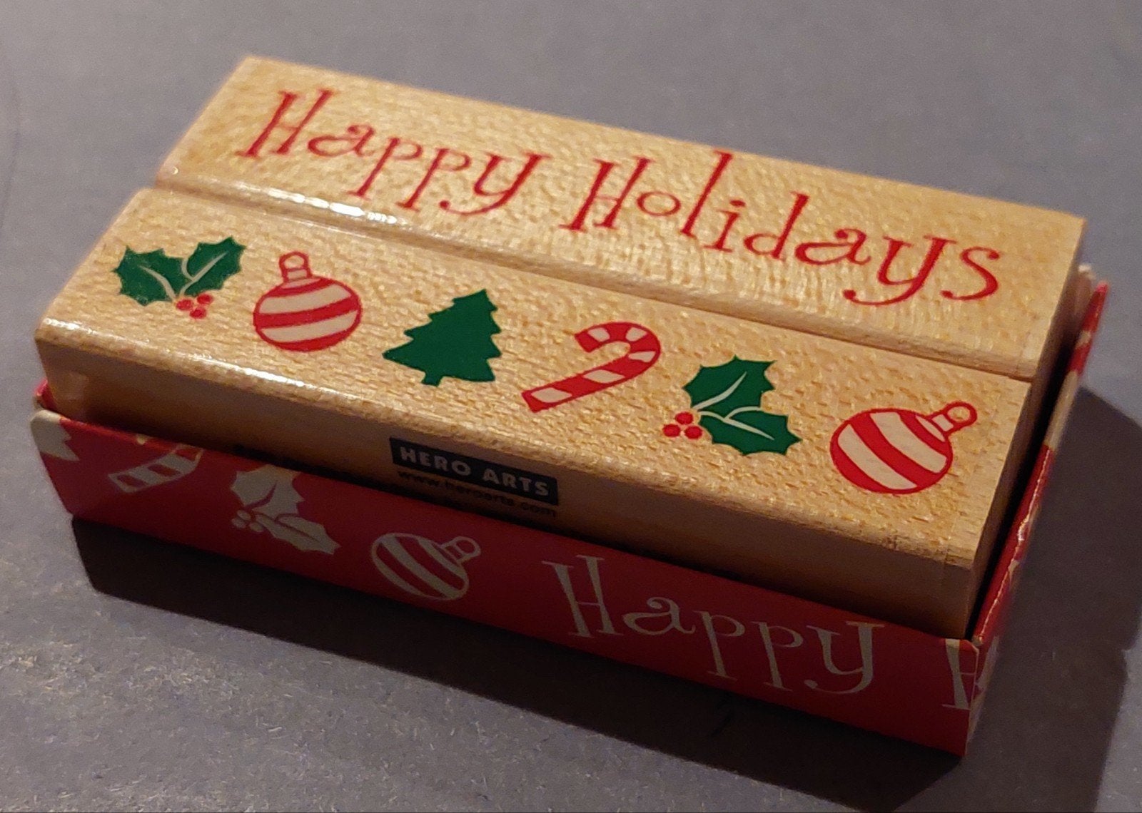 Hero Arts stempels - Happy Holidays (Kerst), Hobby en Vrije tijd, Ophalen of Verzenden, Nieuw