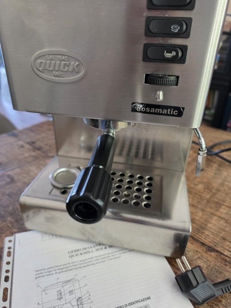 QuickMill 3012 Espressomachine – ESE Servings, Witgoed en Apparatuur, Koffiezetapparaten, Koffiepads en cups, Gebruikt, Espresso apparaat