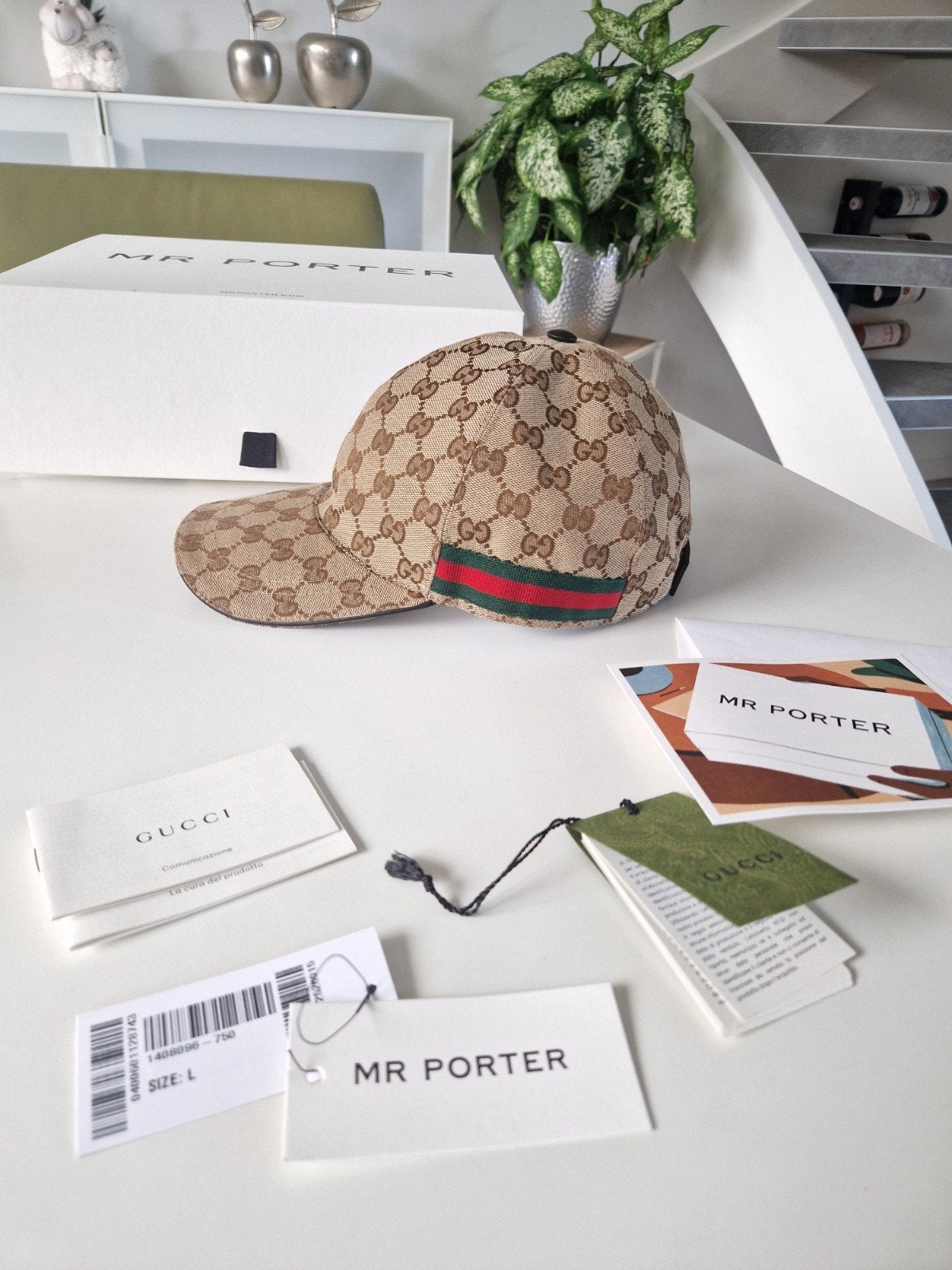 Orginele nieuwe Gucci pet GG Canvas, Ophalen, Zo goed als nieuw, Gucci, Pet