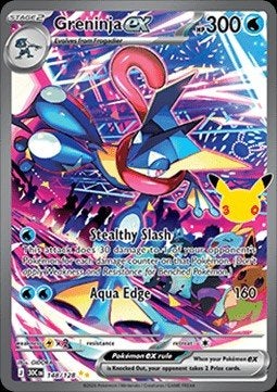 GRENINJA EX 148/128 - 30TH CELEBRATION, Ophalen of Verzenden, Nieuw, Losse kaart, Foil