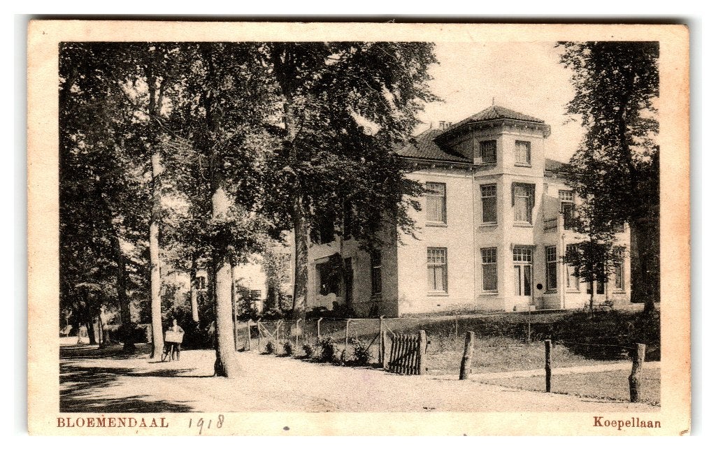 Bloemendaal, Koepellaan, Verzamelen, Ansichtkaarten | Nederland, Gelopen, Noord-Holland, Voor 1920, Verzenden